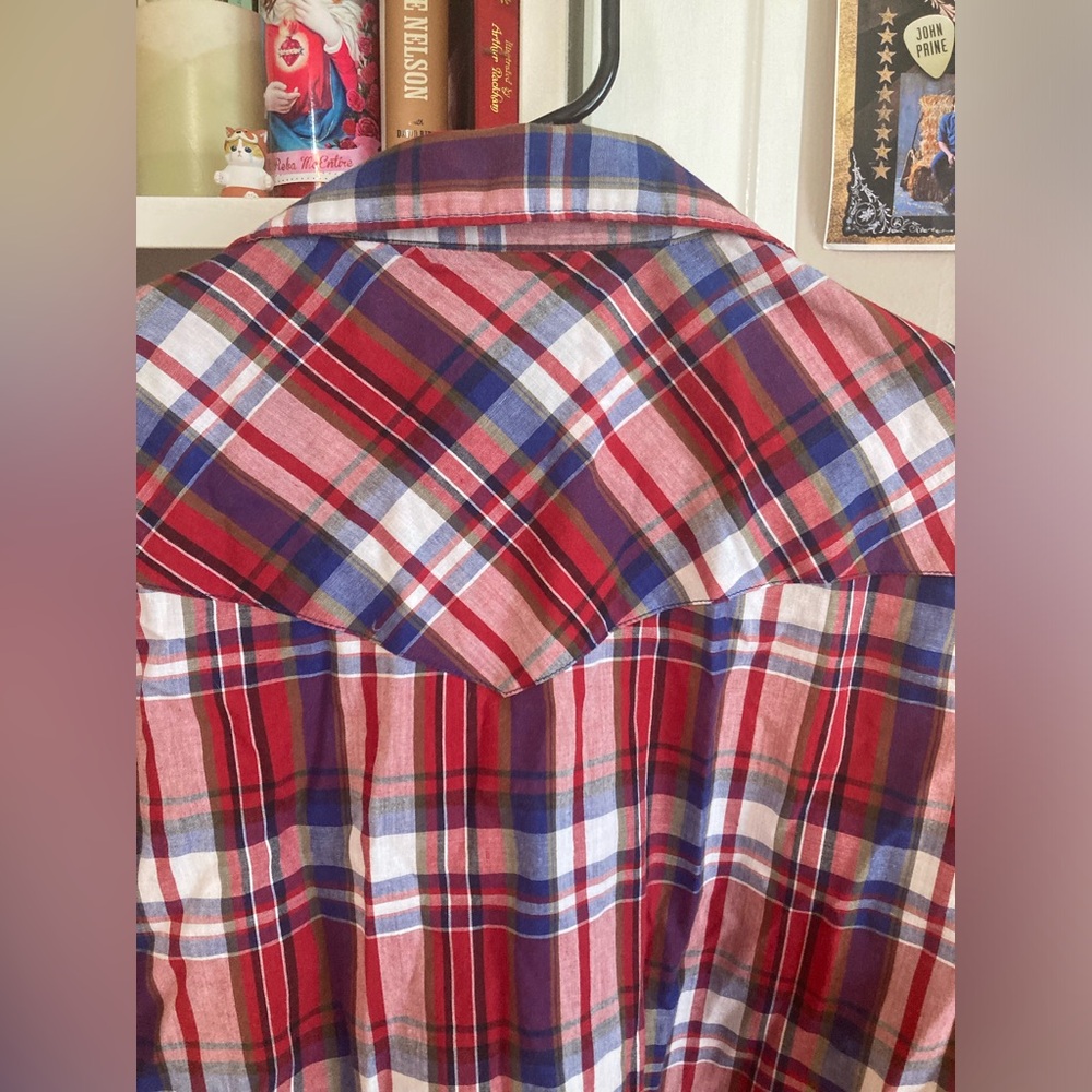 Vintage Short Sleeve Wrangler Pearl Snap - Picture 9 of 16
